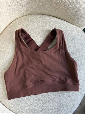Paragon Fitwear Cross-Back Sports Bra — Dark Brown